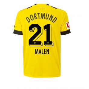 Borussia Dortmund Donyell Malen #21 Hemmatröja 2022-23 Kortärmad